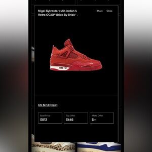 Men's Red Athletic Sneakers